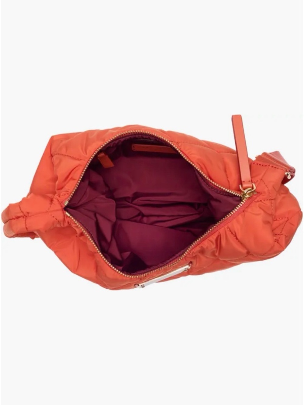 Marc Jacobs Quilted Nylon Shoulder Bag – Sunset Red | Gold Hardware | NWT - Picture 12 of 13